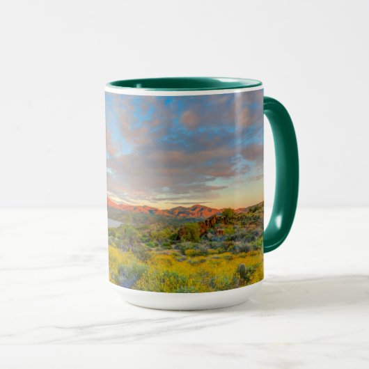 Sunset on Desert Landscape Mok (Voorkant rechts)