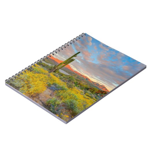 Sunset on Desert Landscape Notitieboek (Linkerzijde)