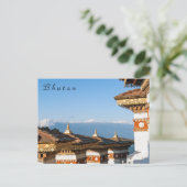 Sunset on Dochula Pass - Bhutan, Himalaya Briefkaart (Staand voorkant)