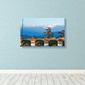 Sunset on Dochula Pass - Bhutan, Himalaya Canvas Afdruk (Insitu (Houten vloer))