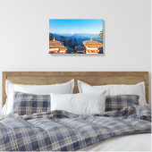 Sunset on Dochula Pass - Bhutan, Himalaya Canvas Afdruk (Insitu (Slaapkamer))