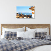Sunset on Dochula Pass - Bhutan, Himalaya Canvas Afdruk (Insitu (Slaapkamer))