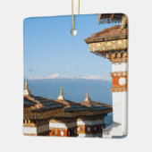 Sunset on Dochula Pass - Bhutan, Himalaya Keramisch Ornament (Links)