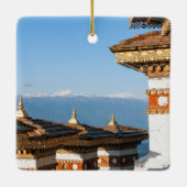 Sunset on Dochula Pass - Bhutan, Himalaya Keramisch Ornament (Achterkant)