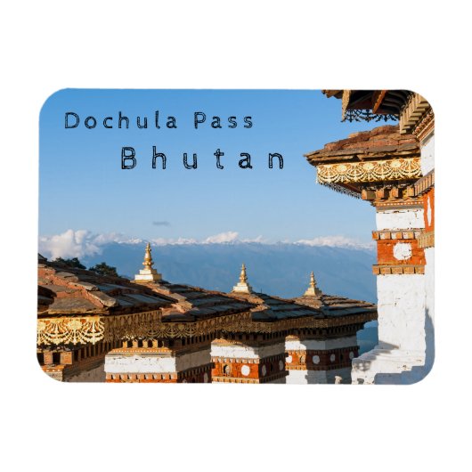 Sunset on Dochula Pass - Bhutan, Himalaya Magneet (Horizontaal)