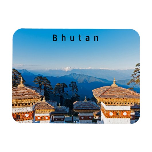 Sunset on Dochula Pass - Bhutan, Himalaya Magneet (Horizontaal)