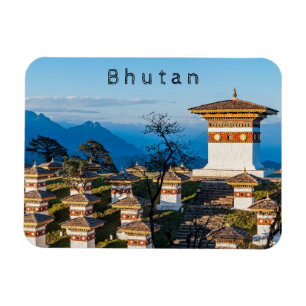 Sunset on Dochula Pass - Bhutan, Himalaya Magneet