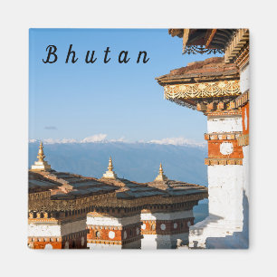 Sunset on Dochula Pass - Bhutan, Himalaya Magneet