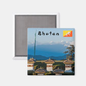 Sunset on Dochula Pass - Bhutan, Himalaya Magneet (Voorkant / Achterkant)