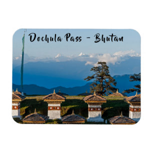 Sunset on Dochula Pass - Bhutan, Himalaya Magneet