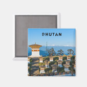 Sunset on Dochula Pass - Bhutan, Himalaya Magneet (Voorkant / Achterkant)