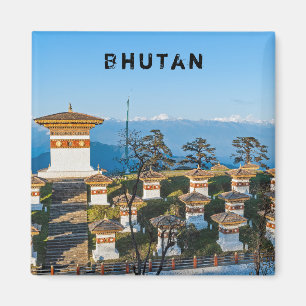 Sunset on Dochula Pass - Bhutan, Himalaya Magneet