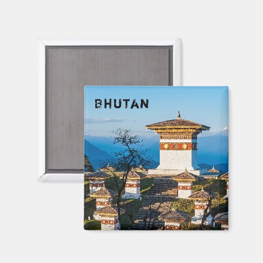 Sunset on Dochula Pass - Bhutan, Himalaya Magneet (Voorkant / Achterkant)