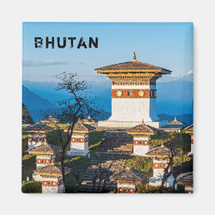 Sunset on Dochula Pass - Bhutan, Himalaya Magneet