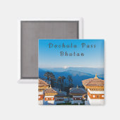 Sunset on Dochula Pass - Bhutan, Himalaya Magneet (Voorkant / Achterkant)