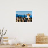 Sunset on Dochula Pass - Bhutan, Himalaya Poster (Keuken)