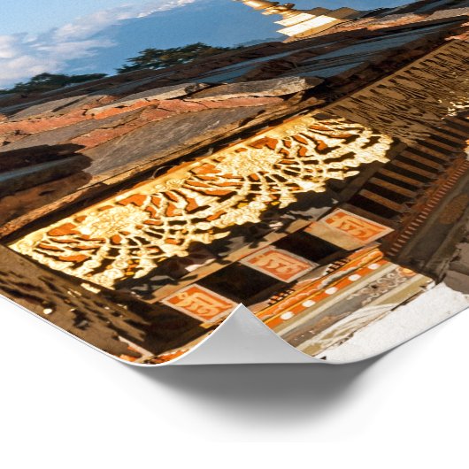 Sunset on Dochula Pass - Bhutan, Himalaya Poster (Hoek)