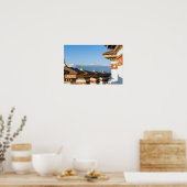 Sunset on Dochula Pass - Bhutan, Himalaya Poster (Keuken)