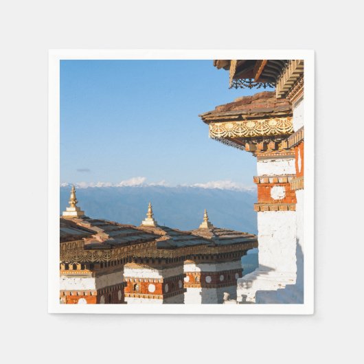 Sunset on Dochula Pass - Bhutan, Himalaya Servet (Voorkant)