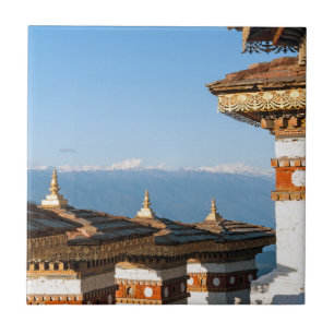 Sunset on Dochula Pass - Bhutan, Himalaya Tegeltje