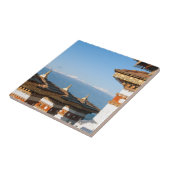 Sunset on Dochula Pass - Bhutan, Himalaya Tegeltje (Zijkant)