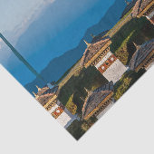 Sunset on Dochula Pass - Bhutan, Himalaya Tissuepapier (Detail)