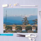 Sunset on Dochula Pass - Bhutan, Himalaya Tissuepapier (Craft)