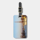 Sunset on Eiffel tower and Pont Rouelle - Paris Bagagelabel (Voorkant verticaal)