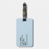 Sunset on Eiffel tower and Pont Rouelle - Paris Bagagelabel (Achterkant verticaal)