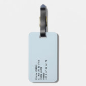 Sunset on Eiffel tower and Pont Rouelle - Paris Bagagelabel (Achterkant verticaal)