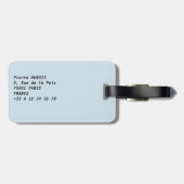 Sunset on Eiffel tower and Pont Rouelle - Paris Bagagelabel (Achterkant horizontaal)