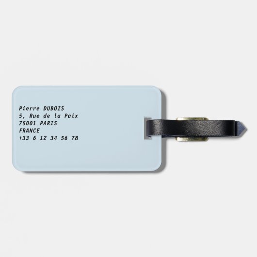 Sunset on Eiffel tower and Pont Rouelle - Paris Bagagelabel (Achterkant horizontaal)