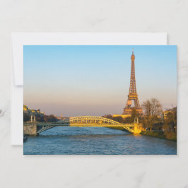 Sunset on Eiffel tower and Pont Rouelle - Paris Kaart