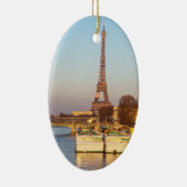 Sunset on Eiffel tower and Pont Rouelle - Paris Keramisch Ornament (Rechts)