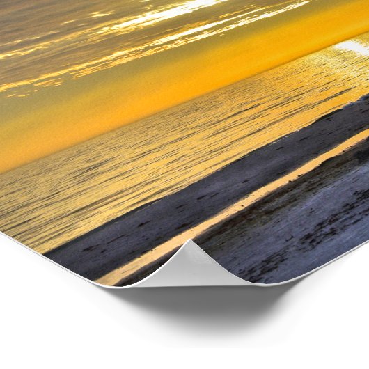 Sunset on Fort Myers Beach, Florida Poster (Hoek)