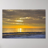 Sunset on Fort Myers Beach, Florida Poster (Voorkant)