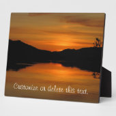 Sunset on Fox Lake;  Fotoplaat (Zijkant)