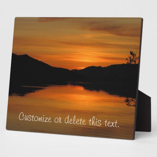 Sunset on Fox Lake;  Fotoplaat (Zijkant)