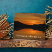 Sunset on Fox Lake;  Fotoplaat (Zijkant)