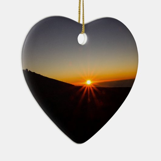 Sunset on Haleakala Volcano Keramisch Ornament (Rechts)