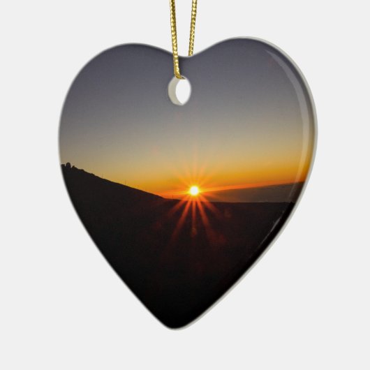 Sunset on Haleakala Volcano Keramisch Ornament (Links)