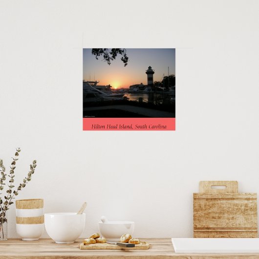 Sunset on Hilton Head Island Poster (Keuken)