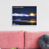 Sunset on Ice Canvas Afdruk (Insitu (Woonkamer))