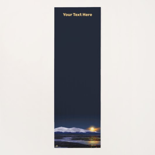 Sunset on Ice Yogamat (Achterkant)