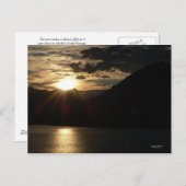 Sunset on Inside Passage Briefkaart (Voorkant / Achterkant)