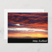 Sunset on Islay, Schotland Briefkaart (Voorkant / Achterkant)