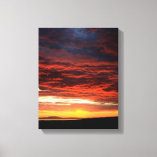 Sunset on Islay, Schotland Canvas Afdruk