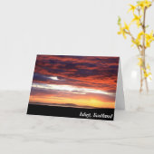 Sunset on Islay, Schotland Kaart (Gele Bloem)