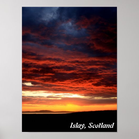 Sunset on Islay, Schotland Poster (Voorkant)