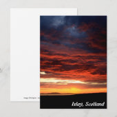 Sunset on Islay, Scotland card (Voorkant / Achterkant)